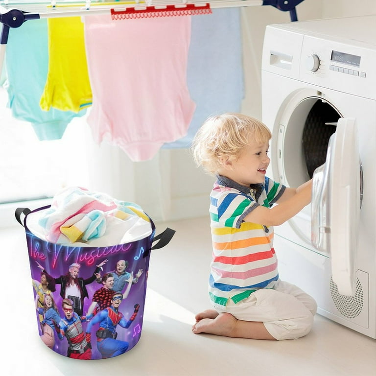 Henry Danger Force Musical Circular Laundry Hamper Foldable Large