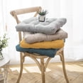 thumbnail image 3 of Nvzi Chair Cushion with Ties Ultra Soft Comfortable Square Seat Pad Adult Kids Reading Cushion for Kitchen Dining Room Office (Green,18"x18"), 3 of 4