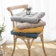 thumbnail image 3 of Nvzi Chair Cushion with Ties Ultra Soft Comfortable Square Seat Pad Adult Kids Reading Cushion for Kitchen Dining Room Office (Yellow,18x18), 3 of 4