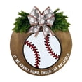 thumbnail image 2 of Coronas de béisbol Señales de puerta de bienvenida Arte de la pared Decoración Accesorios Adorno Guirnalda Arco Señal de corona para la puerta delante Soledad Coronas de beisbol, 2 of 10