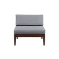 thumbnail image 4 of Linon Summerlyn Coastal Acacia Wood Weather-Resistant Sorrell Outdoor Middle Chair, Walnut/Gray, 4 of 18