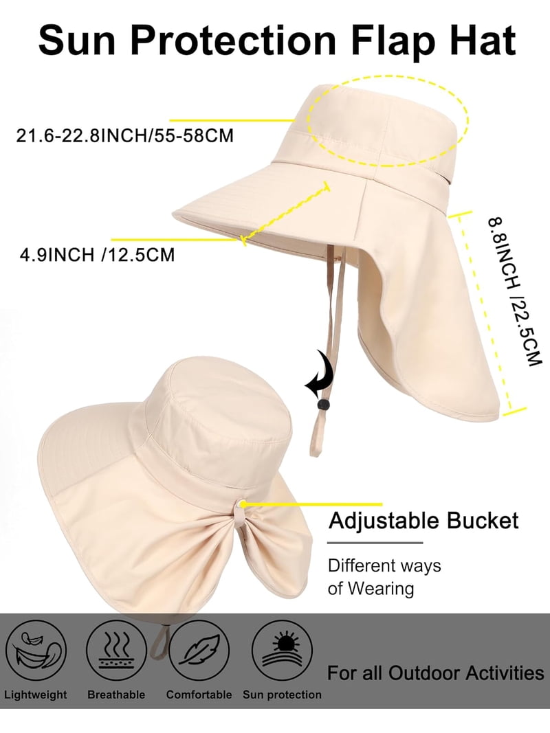 Wide Brim Ponytail Sun Hat UPF 50 Sun Protection Adjustable Ponyflo Sunblocker Wide Brim Hat-Black Oprah Daily at Amazon  main image 2