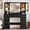 Black, variant on FANRAL Makeup Vanity Desk with Mirror and Lights,Farmhouse Vanity with RGB Cabinets & Power Outlet,43.5" Large Vanity Table,White Vanity