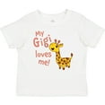thumbnail image 3 of Inktastic My Gigi Loves Me- Cute Giraffe Boys or Girls Baby T-Shirt, 3 of 5