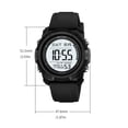 thumbnail image 3 of Large Digital Waterproof Sports Watch for Men and Women - Multifunctional Luminous Wristwatch with Silicone Strap, Alarm, Stopwatch, and Time Display for Outdoor Activities,Multicolor C, 3 of 5