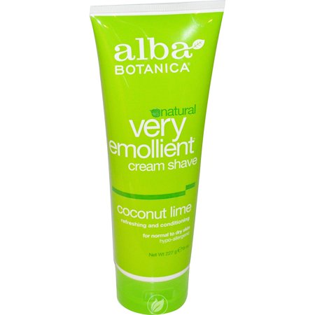 Alba Botanica Cream Shave Coconut Lime Original Formula 8 Ounce, Pack of 2