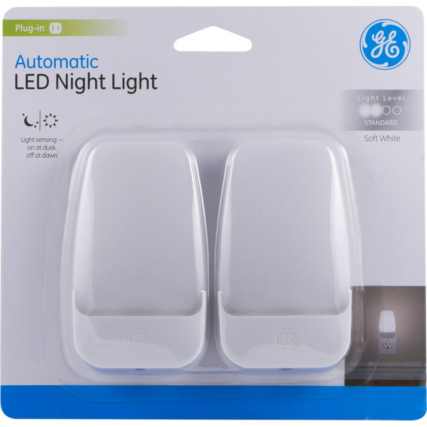 Automatic Plug-In Night Light, Light Sensing, 2-Pack