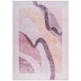 thumbnail image 4 of Cydiria Modern Soft Abstract Faux Wool Area Rug, 4' x 6', Pink, 4 of 8