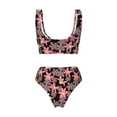 thumbnail image 6 of Rocae Lilies Flowers for Bikini Set for Women Two Piece Sexy High Swimsuits Split Crossover Bikini Small, 6 of 9