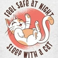 thumbnail image 3 of CafePress - Sleep With A Cat T Shirt - Light T-Shirt Kids XS-XL, 3 of 4