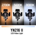 thumbnail image 4 of Luz de vídeo LED YONGNUO YN216 II 24 W 2700-8000 K con mando a distancia, 4 of 9