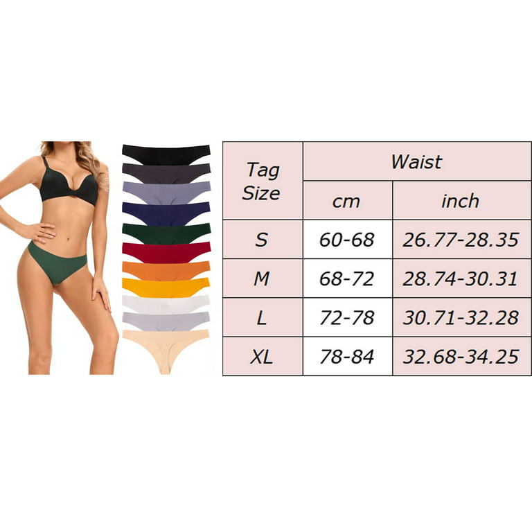 TOWED22 Womens Seamless Underwear No Show Hipster Bikini Panties Cheeky  Women's Underwear Seamless(Green,One Size) 
