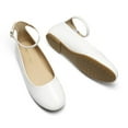 thumbnail image 4 of DREAM PAIRS Women's Ballet Flats Round Toe Comfortable Ankle Strap Ballerina Flats Shoes, 4 of 7