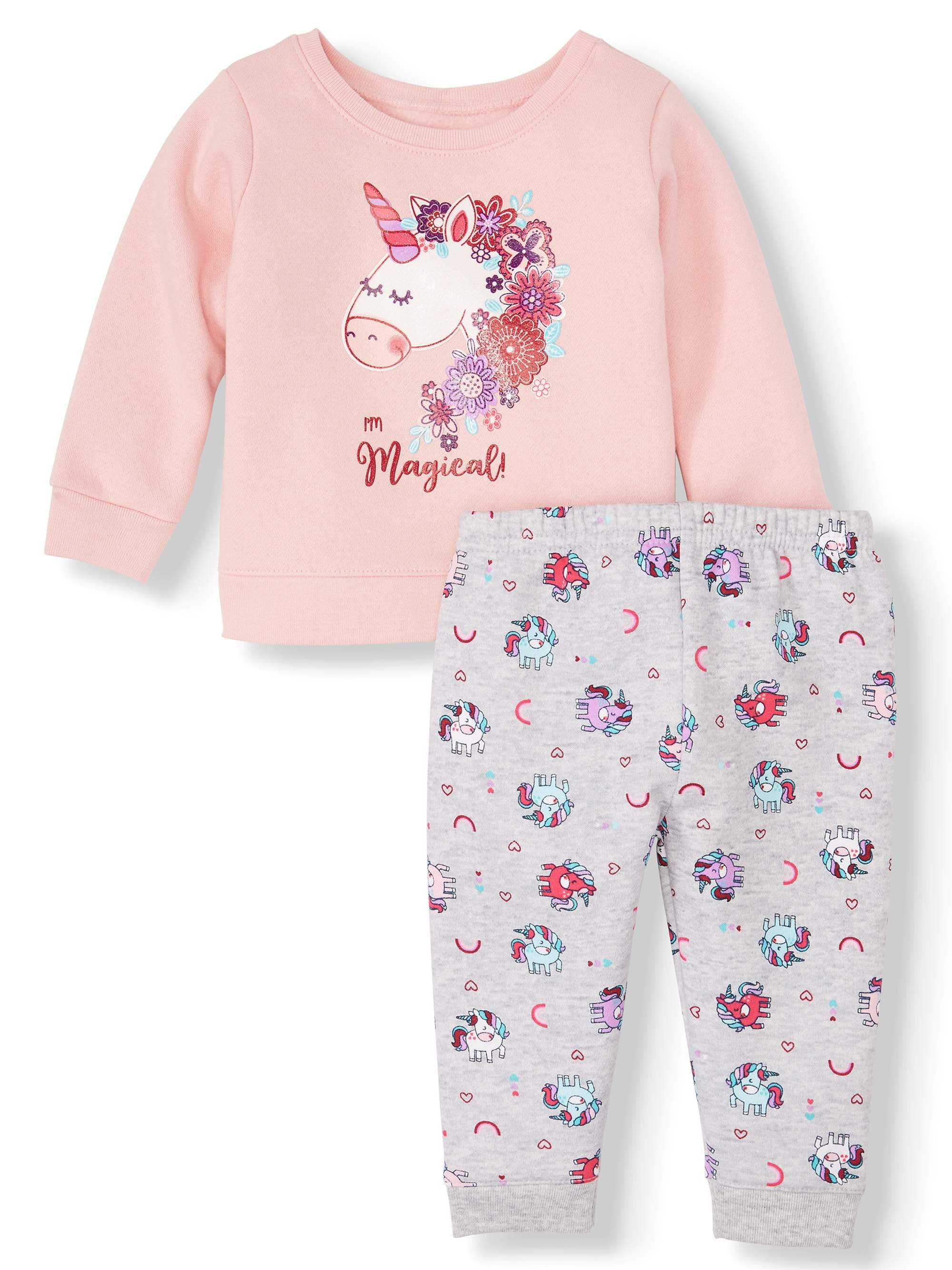 Rocawear Baby Girls Multi Print 2 Piece Short Set-24 Months
