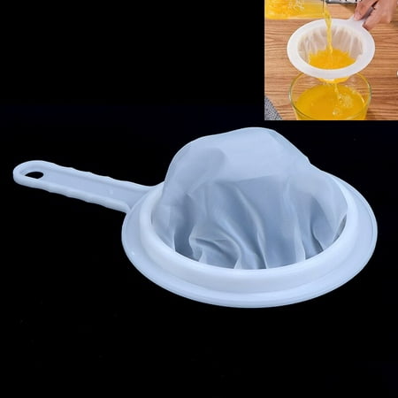 

120/350/450 Mesh Kitchen Ultra Fine Mesh Strainer Kitchen Nylon Mesh Filter Spoon Suitable for Soy Milk Coffee Milk Yogurt