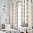 thumbnail image 5 of Blackout Kids Curtains,Beige Boho Bohemia Rainbows Hearts Pattern Childrens Insulated Curtains Set Of 2,Bedroom Essentials,Toddler Room Decor 52x84in(132x213cm), 5 of 5