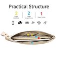 thumbnail image 4 of Women's Wristlet Clutch Slim Leather Wallet RFID Blocking Handbag, 4 of 7