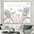 thumbnail image 1 of Designart - Spring Bike Bouquet - French Country Canvas Artwork, 1 of 1