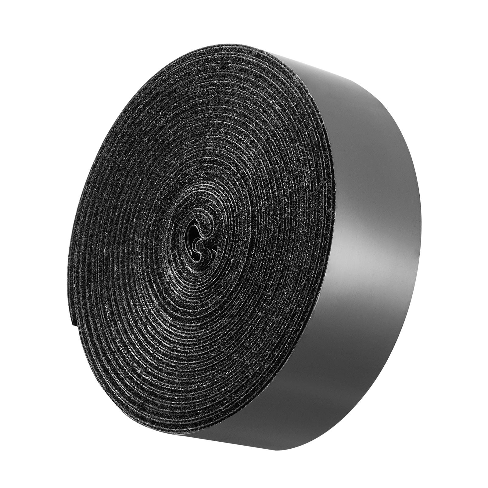 16 ft x 1.5 in Hook and Loop Tape, Hook Loop Heavy Duty Strips Rolls, Strong Nylon Self Adhesive Strips Roll, Sticky Back Fastener Tape Roll Ideal for Home Office School and Crafting, Black