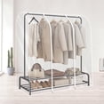 thumbnail image 3 of Xiao Hua clothing rack cover, transparent clothing rack cover, household dust cover, floor standing double pole clothes hanger dust cover, 1 piece, 47.2 x 19.6 x 59.06 inches, 3 of 4
