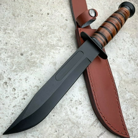 12" Camping Outdoor Fixed Blade Survival Hunting KNIFE w/ Sheath