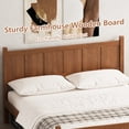 thumbnail image 5 of Queen Bed Frame,Wooden Queen Size Bed Frame with Headboard and Footboard, Minimalist Modern Platform Bedframe with Wood Grain Finish for Teens Adult,Light Walnut, 5 of 8