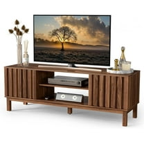 TV Stand for 32 65 inch TV, Entertainment Center with Storage Cabinet, Mid Century Modern Media Console Table for Living Room, Office