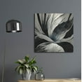 thumbnail image 6 of Luxe Metal Art 'Flowers Black White 25' by Ray Heere, Metal Wall Art, 24"x24", 6 of 8