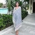 thumbnail image 4 of 100 % Cotton Unique Swimsuit Coverup for Women Stylish Beach Cover Ups Sarong Wraps Pareo For Women, 4 of 4