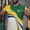 Green, variant on Brazilian Soccer Fan Jersey – Men‘s Yellow Green Graphic Tee, Breathable 100% Polyester Athletic Top for Match Day, S-XXL Light Green L