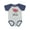 Baseball Heather and Navy, variant on Inktastic I'm One in a Melon Cute Smiling Watermelon Boys or Girls Baby Bodysuit