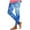 Blue, variant on USNSM Women's Workout Leggings High Waist Tie Dye Running Sports Tights Trousers Tummy Control Butt Lift Yoga Pants Green L