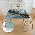thumbnail image 2 of WYYP Marble Gold Flecks Black Square Tablecloth 100% Polyester Fiber 52*52, 2 of 8