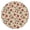 Pioneer Flower Floral-1, variant on Pioneer Flower Floral Print Pattern Round Fitted Tablecloth with Elastic Edge, Waterproof Dining Table Cover for Indoor Outdoor Camping and Daily Use