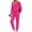 Rose Red, variant on Fantaslook Two Piece Sets for Women Fall Outfits Fashion Lounge Sets V Neck Tops and Jogger Pants Tracksuit Vacation Travel Outfits
