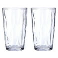 thumbnail image 1 of Vasos de acrílico de 17oz Uxcell, 2Pack, vasos reutilizables de plástico para el hogar y al aire libre, transparentes, 1 of 7