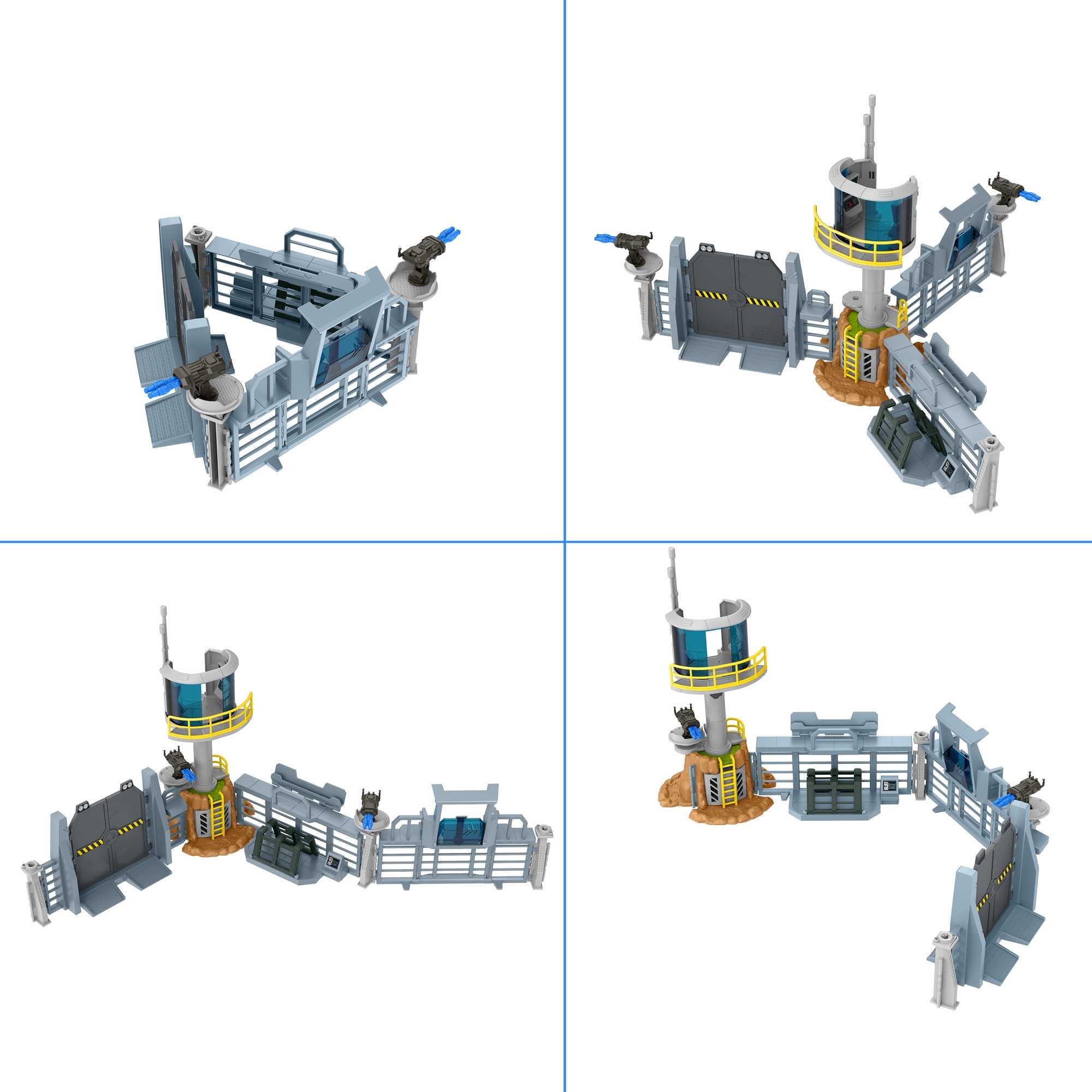 Jurassic World Dominion Outpost Chaos Playset Toy with 1 Dinosaur & 1 Human Action Figure Toys