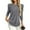 Gray, variant on HAiming Womens Pullover Tunic Tops Casual Long Puff Sleeve Crewneck Lightweight Solid Color Loose Ribbed Clothes
