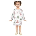 thumbnail image 2 of Girls' long-sleeved dress Bunny Care Bears Girls' A-line dress with ribbed cuffs Soft and comfortable, 2 of 6