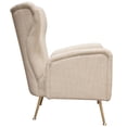 thumbnail image 3 of Ava Chair in Sand Linen Fabric with Gold Leg by Diamond Sofa, 3 of 6