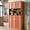 Cherry, variant on 72" Mid Century Pantry Cabinet, Adjustable Shelves, Skeleton Lines, Cherry