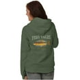 thumbnail image 3 of Gill McFinn Fishing Trout Fisherman Unisex Plus Fleece Graphic Hoodie Brisco Brands 2X, 3 of 5