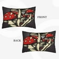 thumbnail image 4 of Balery Red Mushrooms, Hand Painted Mushrooms Pillow Covers,Bed Pilowcases,Reversible Plush Throw Pillow Covers End Pillow Encasement,Pillow Case - 16"X24", 4 of 9