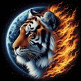 thumbnail image 1 of Fire Tiger - Peinture Diamant DIY, 1 of 6
