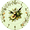 OhWWy-4C, variant on 10 Inch Wooden Grape Clock,Round Decorative Kitchen Wall Clock Silent Non-Ticking Quartz Clock, Charming Fruit Botanical Home Wall Decoration