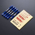thumbnail image 4 of Juego de varillas de enlace de Dirección Bewildely Con distancia entre ejes de aleación de aluminio para 1/10 XTE XBE RC pieza de coche RC Kits de construcción modelo Azul oscuro, 4 of 5