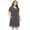 A-Grey, variant on WBQ Plus Size House Dress for Women with Pockets Button Front Housecoat Robe Duster Raglan Short Sleeve Patio Dress Lightweight Lounger Housedress Oversized Nightshirt Knee Length Nightdress