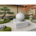 thumbnail image 2 of GIDITA Water Fountain Modern Resin Sphere Outdoor Garden Bird-Friendly Design Solar Option, 2 of 7
