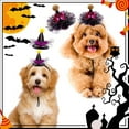 thumbnail image 3 of POINTERTECK Pet Hat Creative Shape Adjustable Breathable Allergy Free Easy-wearing Enhance Atmosphere Cloth Pumpkin Wizard Pet Hat Costume Photography Prop Pet Supplies, 3 of 10