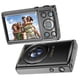 thumbnail image 1 of Cámaras Digitales 4K para Fotografía Cámara de Video Vlog Antivibración con Enfoque Automático de 64 MP Cámaras Compactas con Zoom Digital de 18X Color Negro, 1 of 5